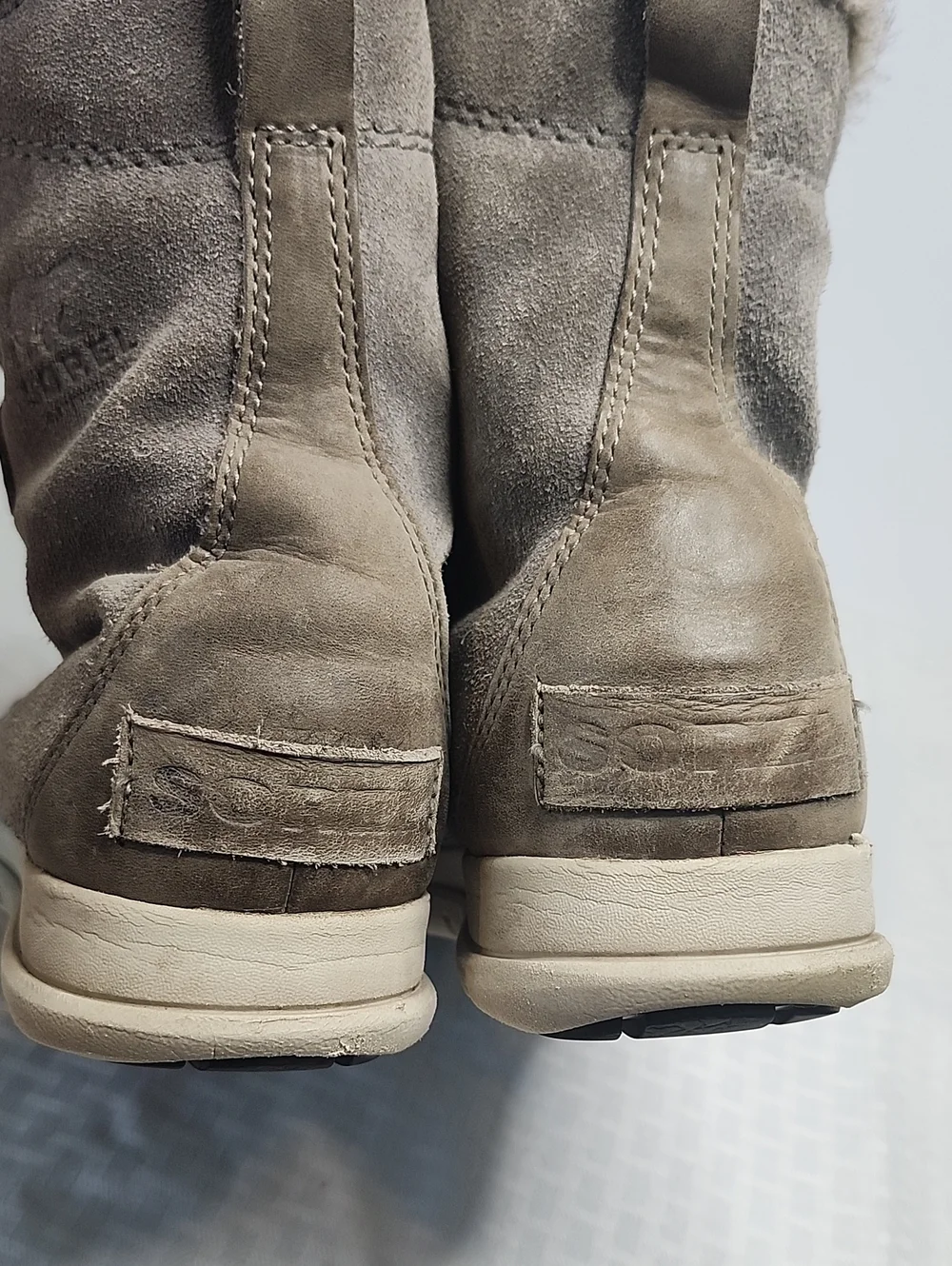 Sorel Boots Leather Faux Fur Ankle